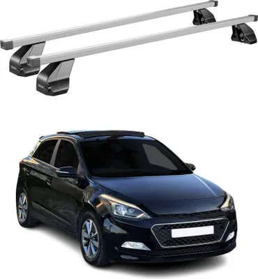 Produktbild von Menabo Dachträger Grundtäger für Hyundai i20 2014-2020 75kg Stahl Silber 2 tlg