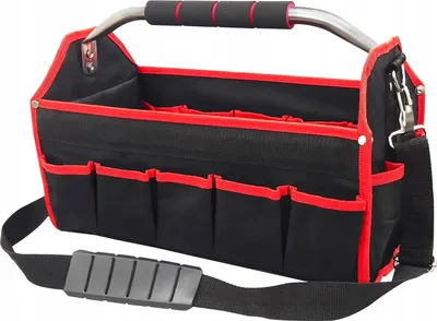 Obrázok produktu pre GAZELO | Taška na náradie, 42x21x30, pracovná taška s popruhom cez rameno, vodeodolná prepravná taška