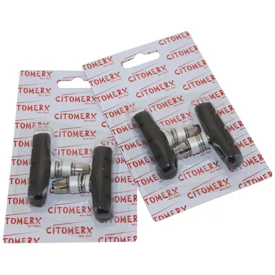 Image de 2 paires de plaquettes de frein, patins de frein, patins de frein CMX 55mm pour système de freinage V Shimano Altus C90