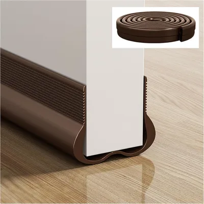 Obrázek produktu pro Těsnění pro dveře - 93 x 5 x 3 cm - Samolepicí těsnění proti průvanu - Hlukotěsné těsnicí páska pro mezery u dveří - Vhodné pro dveře a okna - Pro domácnost i kancelář