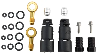 Produktbild von Jagwire Pro Quick-Fit Adapterset SRAM/AVID Schwarz/Gold - Langlebige Bremslei...