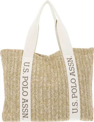 Image de U.S. POLO ASSN. sac shopper sac à épaule Pool Party Shopping Bag Natural beige