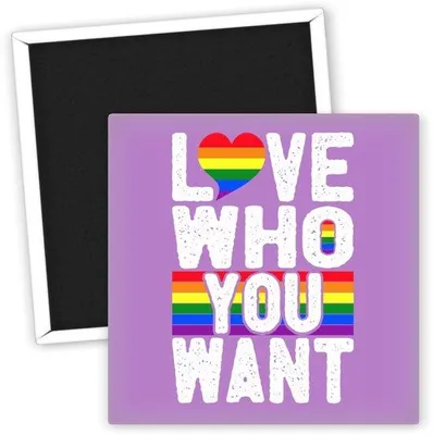 Image de Aimants de réfrigérateur colorés « Arc-en-ciel » - Décoration LGBTQ