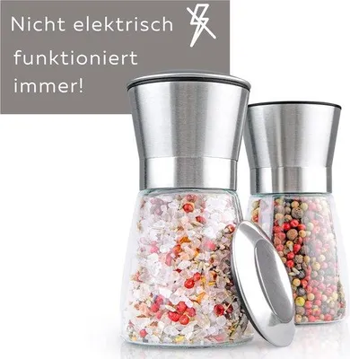 Produktbild von Famanu Salz- und Pfeffermühle Set - Edelstahl, 2-teilig