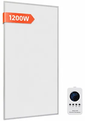Infrarot-Heizpaneel 1200W mit Fernbedienung, Timer, TÜV