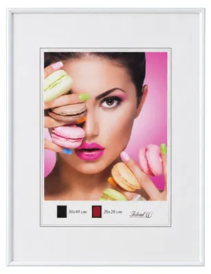 Produktbild von Photo Style Kunststoff Bilderrahmen Fotorahmen Wanddeko Collage Foto Poster - Farbe: Weiß | Format: 30x40