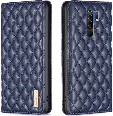 Obrázek produktu pro Redmi 9 Pouzdro, Elegantní Flip Kožené Pouzdro s Kapsami na Karty a Stojánkem pro Xiaomi Redmi 9 modré