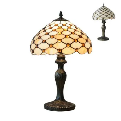 Immagine prodotto di Lampada da tavolo TIFFANY 1xE27/40W marrone antico con interruttore