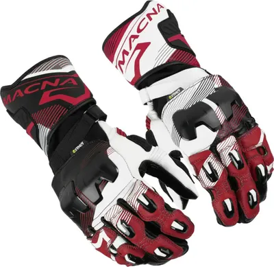 Productafbeelding van Macna Powertrack 2.0 motorhandschoenen, zwart/wit/rood, maat S