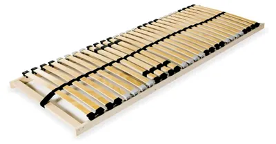 Produktbild von Lattenrost mit 28 Latten und 7 Zonen, 90x200 cm aus Buchen- und Birkenholz