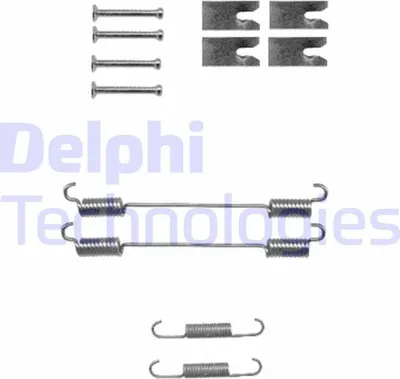 Produktbild von DELPHI Zubehörsatz Bremsbacken LY1346 Hinten für NISSAN JUKE (F15)