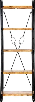 Obrázek produktu pro vidaXL Knihovna 5 přihrádek 60 x 30 x 180 cm mango masiv