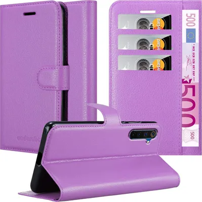 Obrázek produktu pro Cadorabo Case for Realme 6 PRO Protective Case in Purple Pouzdro na mobilní telefon s magnetickým zavíráním