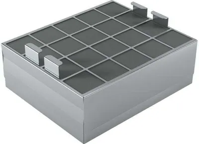 Produktbild von Siemens LZ00XXP00, Filter für Dunstabzugshaube, Schwarz, Grau, Siemens, 1 Stück(e), 460 mm, 350 mm