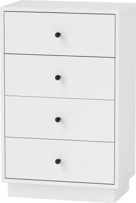 Produktbild von Kommode Sideboard mit 7 Schubladen Schrank aus Holzwerkstoff im Modern Stil 47 x 29 x 75 cm Weiß