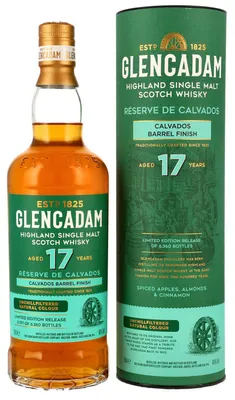 Produktbild von Glencadam 17 Jahre - Réserve de Calvados - Calvados Barrel Finish - Limited Edition Release - Highland Single Malt Scotch Whisky