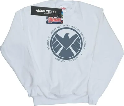 Produktbild von Marvel - "Agents Of SHIELD Logistics Division" Sweatshirt für Damen BI3025 (S) (Weiß)