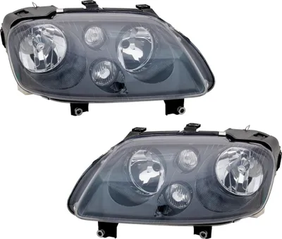 Produktbild von TYC Scheinwerfer Set für VW Caddy Touran -5/2008 Schwarz Halogen H7 LWR Motor