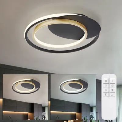 Produktbild von LED Deckenleuchte, gold, dimmbar, CCT-Schaltung, L 48,5 cm