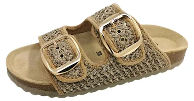 Imagen del producto de Jane Klain: Zapatos de mujer, zapatillas para el hogar, sandalias, color marrón, estilo casual