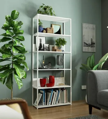 Immagine prodotto di Scaffale metallico 80 cm TOMIRAN - bianco