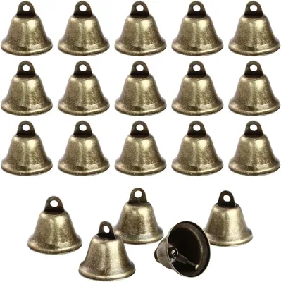 Productafbeelding van Belletjes om te knutselen - Set van 20 - Vintage klokken voor Kerstmis - Decoratie - Windgong
