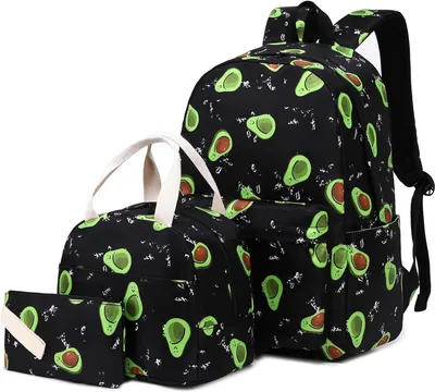 Productafbeelding van Set van 3 Schooltassen voor Meisjes: Rugzak inclusief Lunchtas en Etui