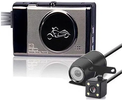 Obrázok produktu pre Motocyklová kamera s dvojitým objektívom pre predný a zadný záznam, dvojitý záznam, funkcia Auto-DVR