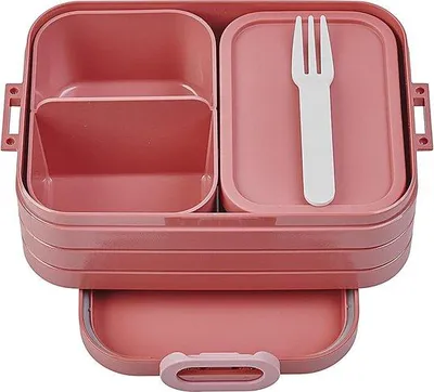 Image de Lunchbox Bento Take a Break midi - Mauve vif avec couvercle anti-fuite Boîte à pain