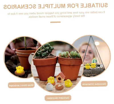 Produktbild von Miniatur Küken Ornament für Garten und Tischdekoration