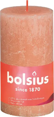 Obrázok produktu pre Bolsius Rustiko Shine, Valec, Ruže, 60 h, 1 kusov