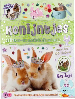 Image de Dierenvriendjes - Konijntjes Sticker- en Activiteitenboek