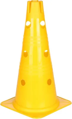 Image de Cône Vario avec orifices, couleur jaune, 38 cm, 1 pièce