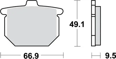 Zdjęcie produktu dla Klocki hamulcowe kpl. TRW MCB54