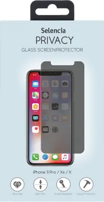 Produktbild von Selencia Screen Protector Privacy Glas iPhone 11 Pro / Xs / X