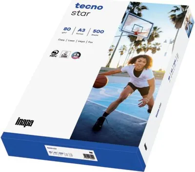 Image de TECNO 2100011528 Papier à copier tecno® star A3 80 g/qm blanc 500 feuilles