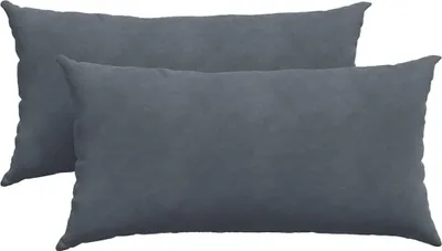 Zdjęcie produktu dla vidaXL Poduszka na sofę 2 sztuki ciemnoszara 80 x 40 cm tkanina sztruksowa