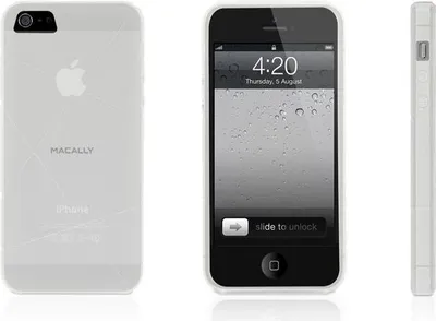 Produktbild von Macally FlexFit Etui fr iPhone 5 / 5S, wei
