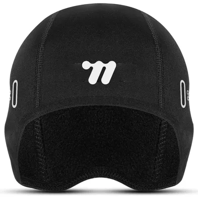 Produktbild von Fahrradmütze unter Helm mit Brillen-Loch, winddicht, warm, Einheitsgröße, Herren-schwarz