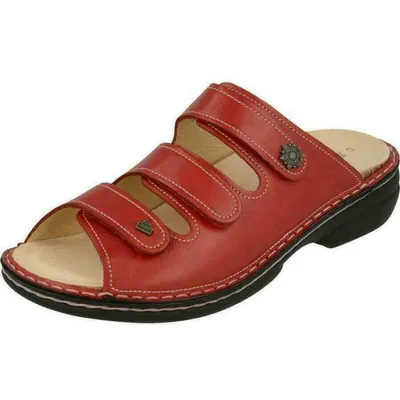 Obrázek produktu pro Finn Comfort Menorca-Soft dámské polobotky s měkkou stélkou z červené kůže NOVINKA - Dámské polobotky, červené