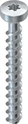 Imagen del producto de Tornillo de anclaje Kleinhuis E00, cabeza plana, para agujero de 5 mm, longitud 35 mm, con cabeza Torx T30, 1 unidad.