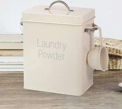 Zdjęcie produktu dla Pojemnik na detergent Famanu, 4 litry - z miarką, kolor: biały