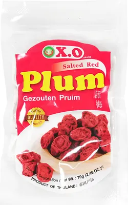 Produktbild von X.O. Getrocknete Salzpflaumen Xi Muoi 70g