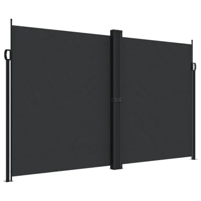 Produktbild von vidaXL Seitenmarkise Ausziehbar Schwarz 200x1200 cm