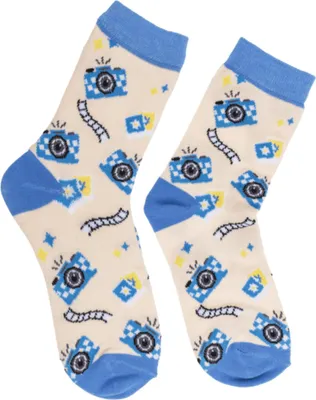 Produktbild von Retro Fotoapparat Socken in 36-42