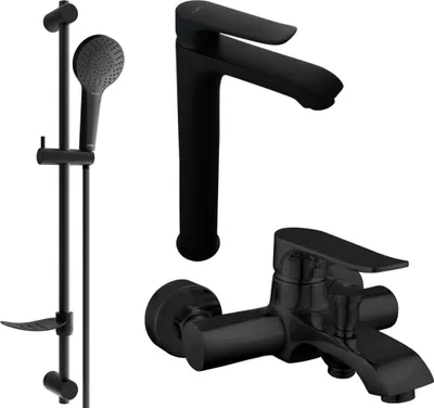 Immagine prodotto di Mexen Pecos DF05 set da bagno, nero - 72713DF05-70
