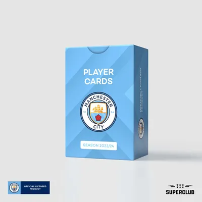 Produktbild von Asmodee Manchester City Spielerkarten 2023/24, Brettspiel-Erweiterung, Strategie, Familienspiel