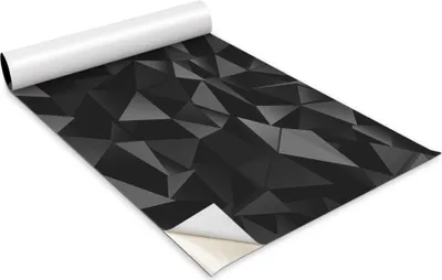 Produktbild von Selbstklebende Möbelfolie - Dekorationsfolie - Tischmöbel - Zuschneidbar - Dunkle Dreiecke 3D-Effekt - 100 x 50 cm