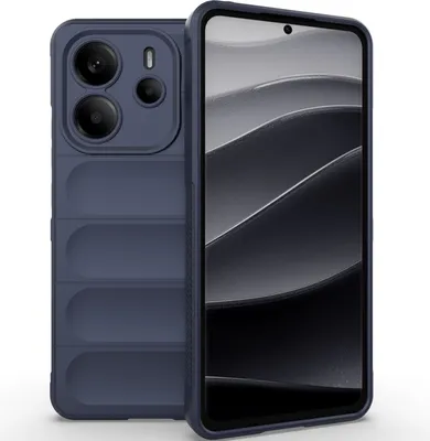 Produktbild von Handyhülle für Xiaomi Redmi Note 14 4G Weich TPU Silikon Stossfest Anti-rutsch Hülle Dunkelblau