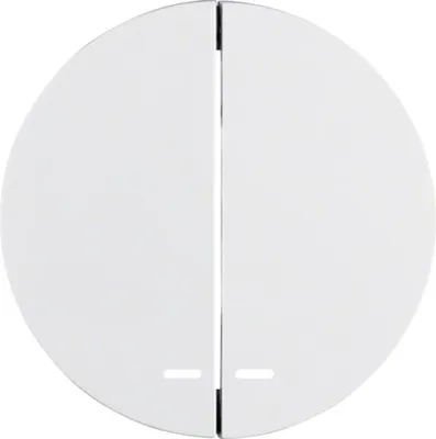 Produktbild von HAGER BERKER R.1/R.3 Wippen mit transparent Linse für Schalter dwuklawiszowego weiß 16272089